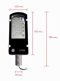 led street light ไฟถนนแอลอีดี 20W 220V สีขาว