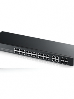GS1920-24 24-port GbE Smart Managed Switch with 4 x Gigabit Combo (Rj-45/ SFP) ports