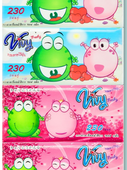 ทิชชู่วีวี่ 230 แผ่น (1 ลังมี 40 ชิ้น) Vivy