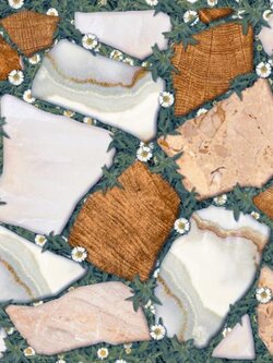 Sosuco กระเบื้องปูพื้น ผิวด้าน ลายสวนหินหญ้า 40*40