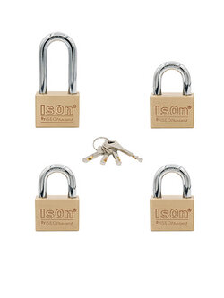 กุญแจ KA.450-40/4 ตัวชุด ISON ทองเหลือง