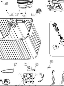 Drain Valve / วาล์วน้ำทิ้ง เครื่องซักผ้า HAIER รหัส 0030812198C ของแท้ ใหม่ มือ 1