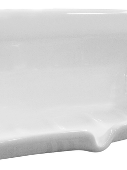 ที่ใส่สบู่รูปยาวสวย ขนาด 4"x8" รุ่น สีขาว CORAL