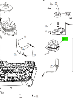 มอเตอร์ปั่นแห้ง เครื่องซักผ้า HAIER รหัส 00330504505F ของแท้ ใหม่ มือ 1
