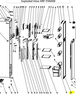 ขอบยาง ตู้เย็น HAIER รหัส 0070204768A ของแท้ ใหม่ มือ 1
