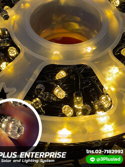 LED ไฟหยดน้ำ หัวคริสตัล 100m. ไฟประดับ ไฟตกแต่ง ไฟคริสต์มาส