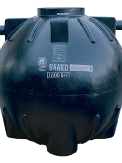 ถังบำบัดน้ำเสียสะอาด (PCSR-1600) สีดำ JRM