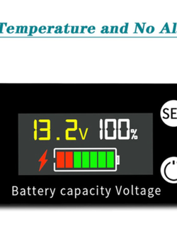 SUPNOVA วัดโวลต์ วัดแบตเตอร์รี่ โวลต์มิเตอร์จอสี (ไม่มีโลโก้)