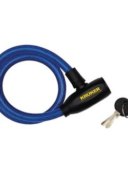 กุญแจสายล็อคสลิง สีน้ำเงิน ยาวขนาด650 ดอกกุญแจ 3ดอก อีสออน NO.80065 น้ำเงิน