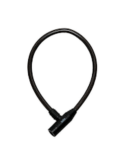 กุญแจสายล็อคสลิง สีดำ ยาวขนาด 650 ดอกกุญแจ 3ดอก ดำ