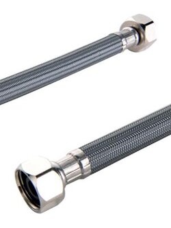 สายน้ำดี HAFELE รุ่น 485.60.974 ขนาด 18 นิ้ว ไนล่อน สีเทา