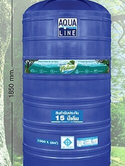 ถังเก็บน้ำตั้งพื้น ลายเนเจอร์ ขนาด 600 สีน้ำเงิน อาควาไลน์ ลายเนเจอร์ สีน้ำเงิน