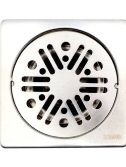 ตะแกรงกันกลิ่นเหลี่ยม ใช้กับท่อ ขนาด 2 นิ้ว และ 2-1/2" สีสเตนเลส