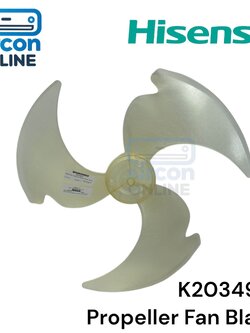 ใบพัดลมคอนเดนซิ่ง แอร์ Hisense รุ่น AS-12TR4RYRKB01 รหัส K2034933 ของแท้ ใหม่ มือ 1