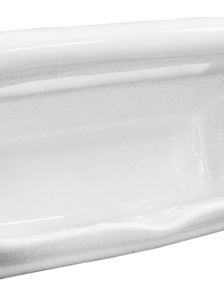 ที่ใส่สบู่มีราวจับ ขนาด 4"x8" รุ่น 448 สีขาว CORAL