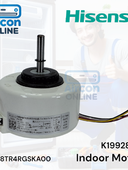 มอเตอร์แฟนคอยล์ แอร์ HISENSE รุ่น AS-18TR4RYGSKA00 รหัส K1992886 ของแท้ มือ 1