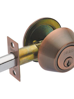 ลูกบิดเสริมความปลอดภัย D700 AC ISON Model ทองแดงรมแดง