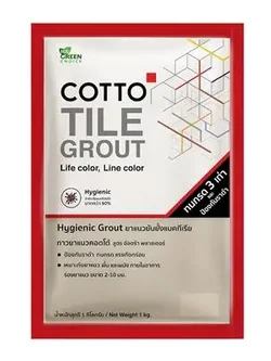 กาวยาแนว COTTO รุ่นยับยั้งแบคทีเรีย ขนาด 1 กก. สีโบน