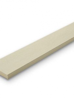 ไม้พื้น เฌอร่า ลายเสี้ยนตรง รุ่นขอบวี สีรองพื้นขาวมะลิ Shera