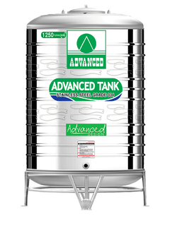 ถังเก็บน้ำบนดิน แอ็ดวานซ์ ถังแบบก้นนูน รุ่นประหยัดแบบเรียบ แอ็ดวานซ์ ถังเก็บน้ำก้นนูน สเตนเลส