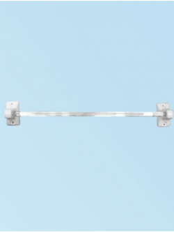 ราวแขวนผ้าหูราวเคลือบ ยาว 600 มม. รุ่น 435 สีขาว CORAL