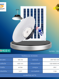 สปอร์ตไลท์ โซล่าร์เซลล์ รุ่น JD-81000K
