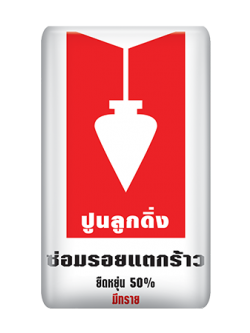 ปูนซ่อมรอยแตกร้าว ตราลูกดิ่ง CP046/E ชนิดมีเม็ดทราย ลูกดิ่ง