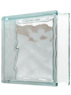 บล็อกแก้วใส พริ้วแก้ว 190*190*80