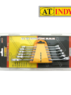 ชุดประแจปากตาย ข้างแหวน เกรด A AT INDY NBC19 เงิน