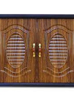 เอ็มดี โมเดิร์น บานซิงค์คู่ ABS MD18 บานคู่ แบบอิตาลี ลายไม้สักทองเงา/ด้าน เอ็มดี โมเดิร์น ลายไม้สักทองเงา/ด้าน