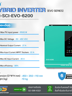 HYBRID OFFGRID Anern 6200W 48V + MPPT 120A