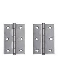 บานพับแสตนเลส SUS304 แกนเล็ก 11 มม. หัวตัด/4หัวแหวน สีแสตนเลสด้าน บานพับแสตนเลส แหวนแสตนเลส แพ็ค2ชิ้น แกน 11.0 มม. อีสออน NO.444413 SS แสตนเลสด้าน