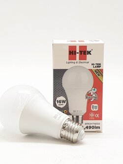 หลอด LED HI-TEK มวยไทย 16 วัตต์ E27 สีขาว