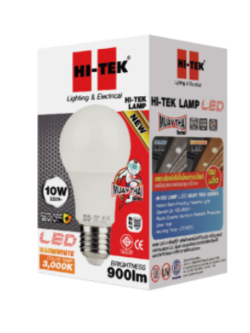 HI-TEK หลอด LED มวยไทย SERIES ขั้วเกลียว E27 10W แสงนวล HLLM27010W