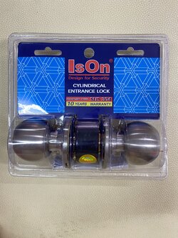 อีสออน BK ลูกบิดประตูประตูห้องน้ำ ISON สีสแตนเลส