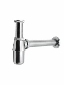 ชุดท่อน้ำทิ้งโครเมี่ยม แบบกระปุกชาร์ป 10" รุ่น L5202 SOSUCO sosuco