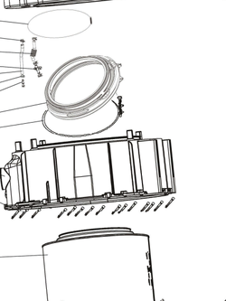 ขอบยาง เครื่องซักผ้าฝาหน้า HAIER รหัส 0020302043A ของแท้ ใหม่ มือ 1