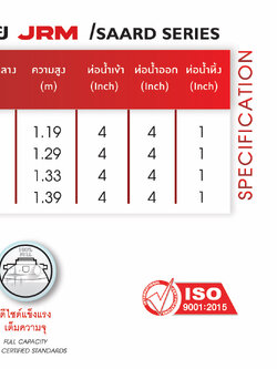 ถังบำบัดน้ำเสียสะอาด (PCS-850) สีดำ JRM