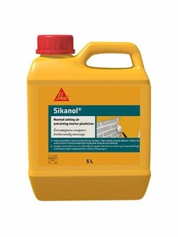 น้ำยาผสมปูนทราย สำหรับปูนก่อ ปูนฉาบ SIKA SIKANOL ขนาด 5 ลิตร