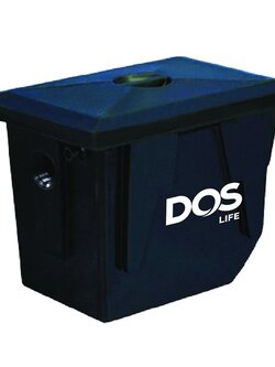 ถังดักไขมัน ชนิดฝังใต้ดิน ขนาด 140 สีกรม (DGT/U 140) DOS GT-02 กรม