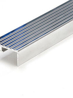 จมูกบันไดอลูมิเนียม 6 ร่อง INFINITE (ชนิดมีขา) รุ่น SI-6L ขนาด 2 นิ้ว (ราคาสินค้า/เมตร)