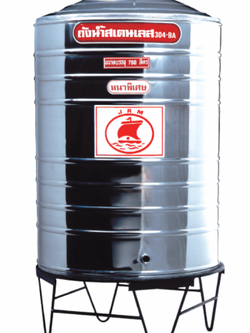 ถังน้ำสเตนเลสรุ่นก้นเรียบ (ความจุ 550 ลิตร) ชนิดผิวมัน JRM