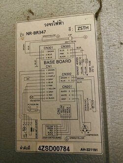 ขอบยางตู้เย็น PANASONIC รุ่น NR-BR347 ของแท้ ใหม่ มือ 1 ทั้งบานบนและบานล่าง