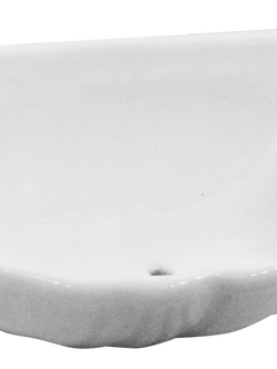 ที่ใส่สบู่รูปเปลือกหอย ขนาด 3"x6" รุ่น 436 สีขาว CORAL