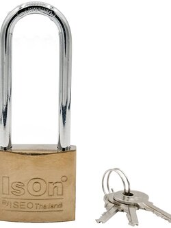 กุญแจสปริง 38L มม. ISON ชุบสีทองเหลือง