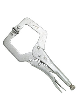 คีมล็อคตัวซี 11" AT INDY K102 เงิน