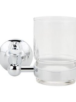 ที่ใส่แปรงพร้อมแก้ว HAFELE รุ่น 495.80.009 โครเมียม