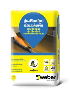 เวเบอร์ฟลอร์ ปูนปรับสโลป (ขนาดบรรจุ 25 กก./ถุง) สีเทา