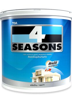 TOA สีรองพื้นปูนใหม่กันด่าง รุ่น โฟร์ซีซั่น 1111 ขนาด 5 แกลอน สีขาว