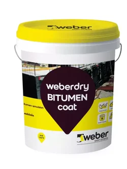 เวเบอร์ดราย บิทูเมน โค้ท (ขนาดบรรจุ 18 กก.) สีน้ำตาล-ดำ